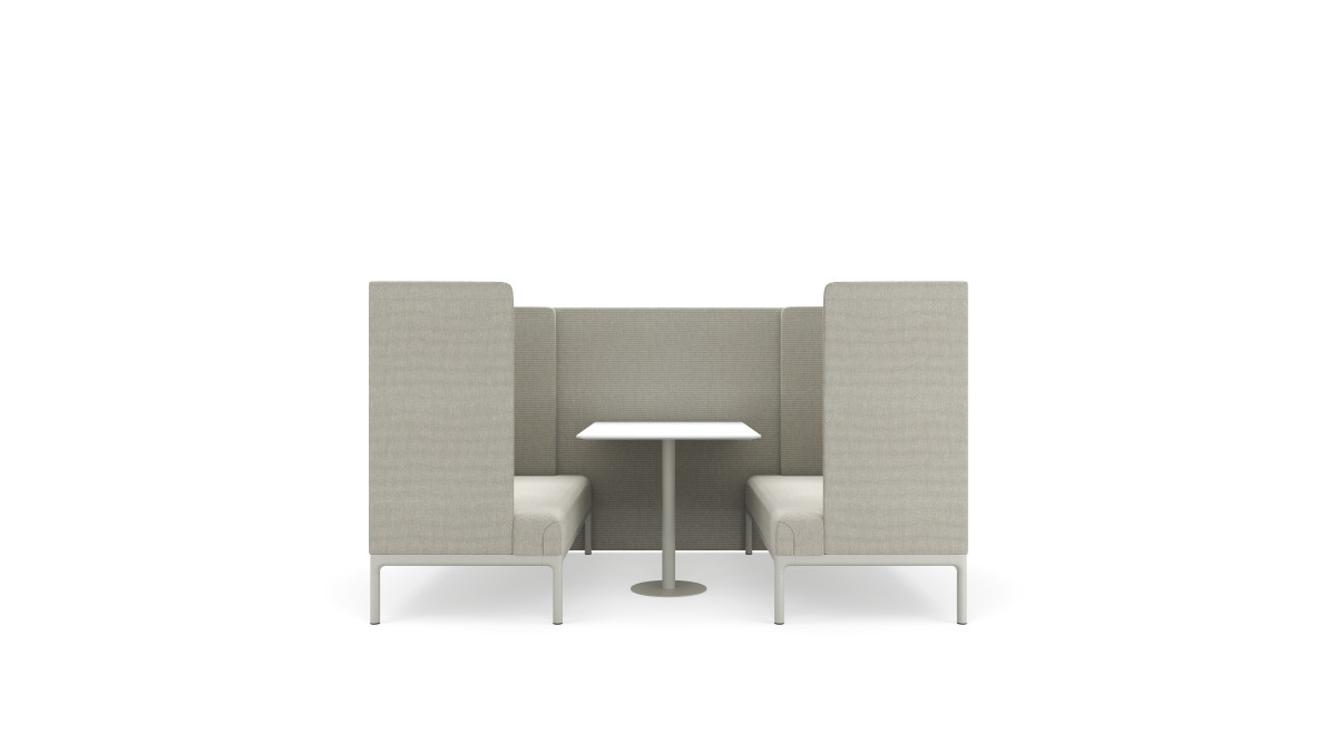 Modus Pearson Lloyd Edge Booth 4 Person Booth FRONT F1