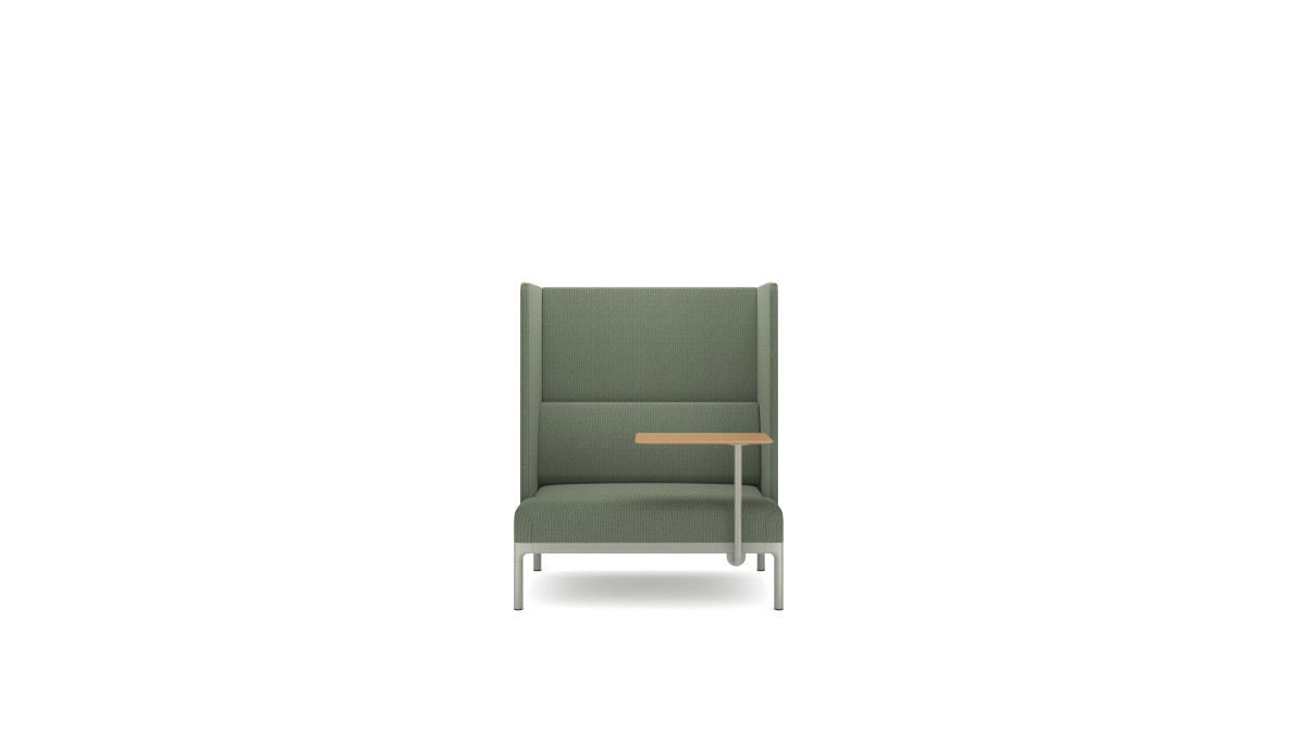Modus Pearson Lloyd Edge High Back 1.5 Seater Right Pivot Table FRONT F1
